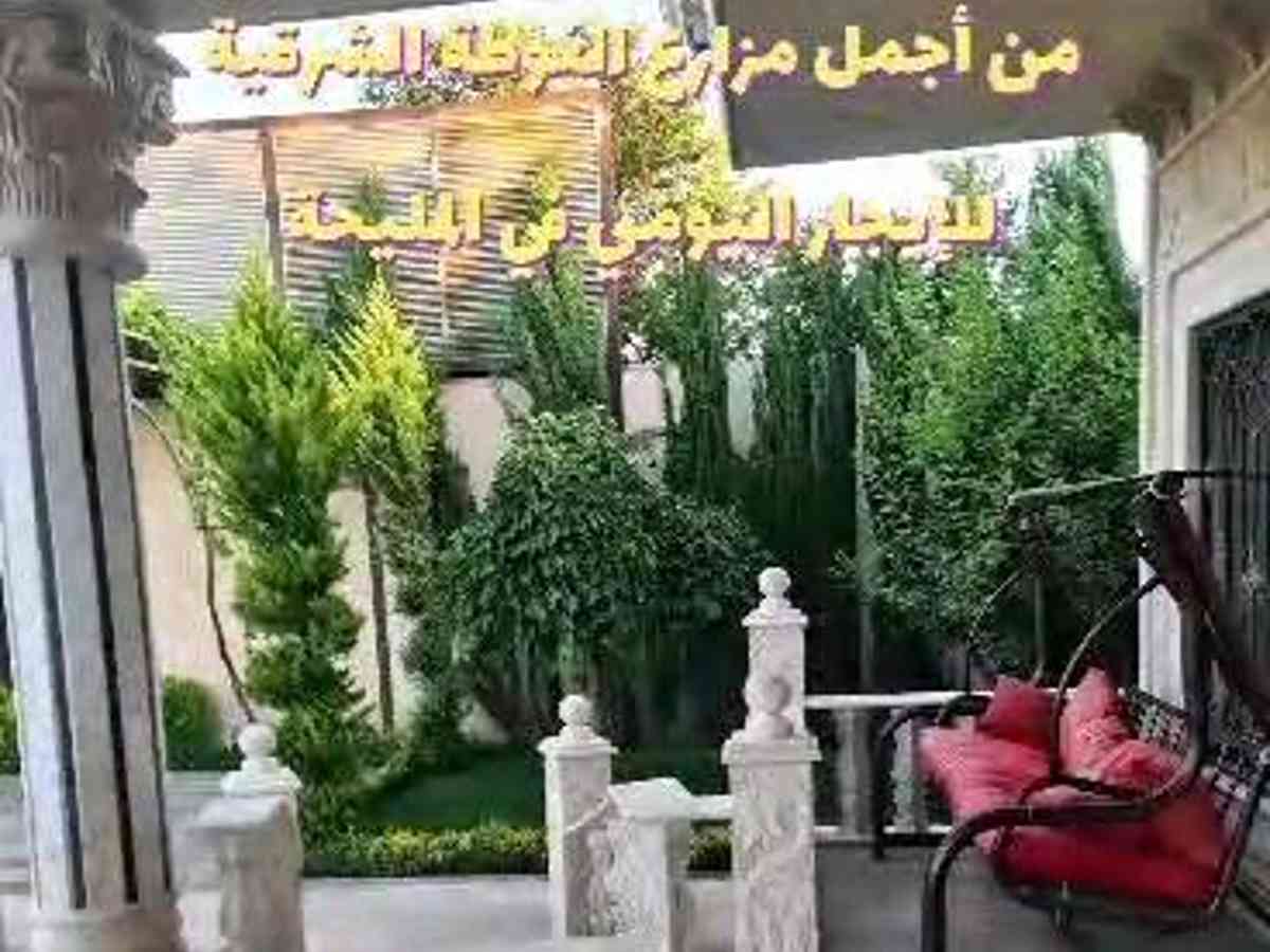 مزرعة 3 غرف 1000م² للإيجار اليومي